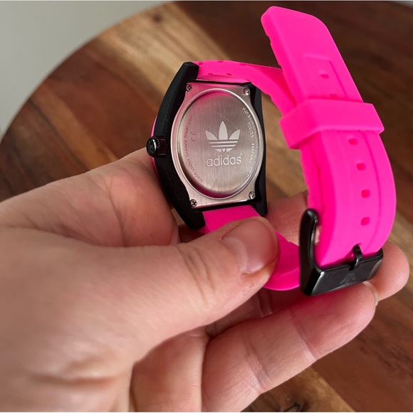 Adidas Santiago Unisex Silicon Watch-Hot Pink - Picture 2 of 3